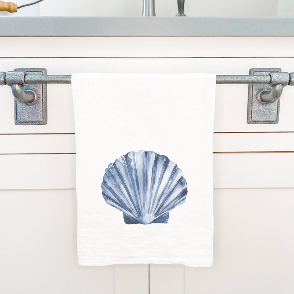 Blue Shell - Customizable Cotton Tea Towel