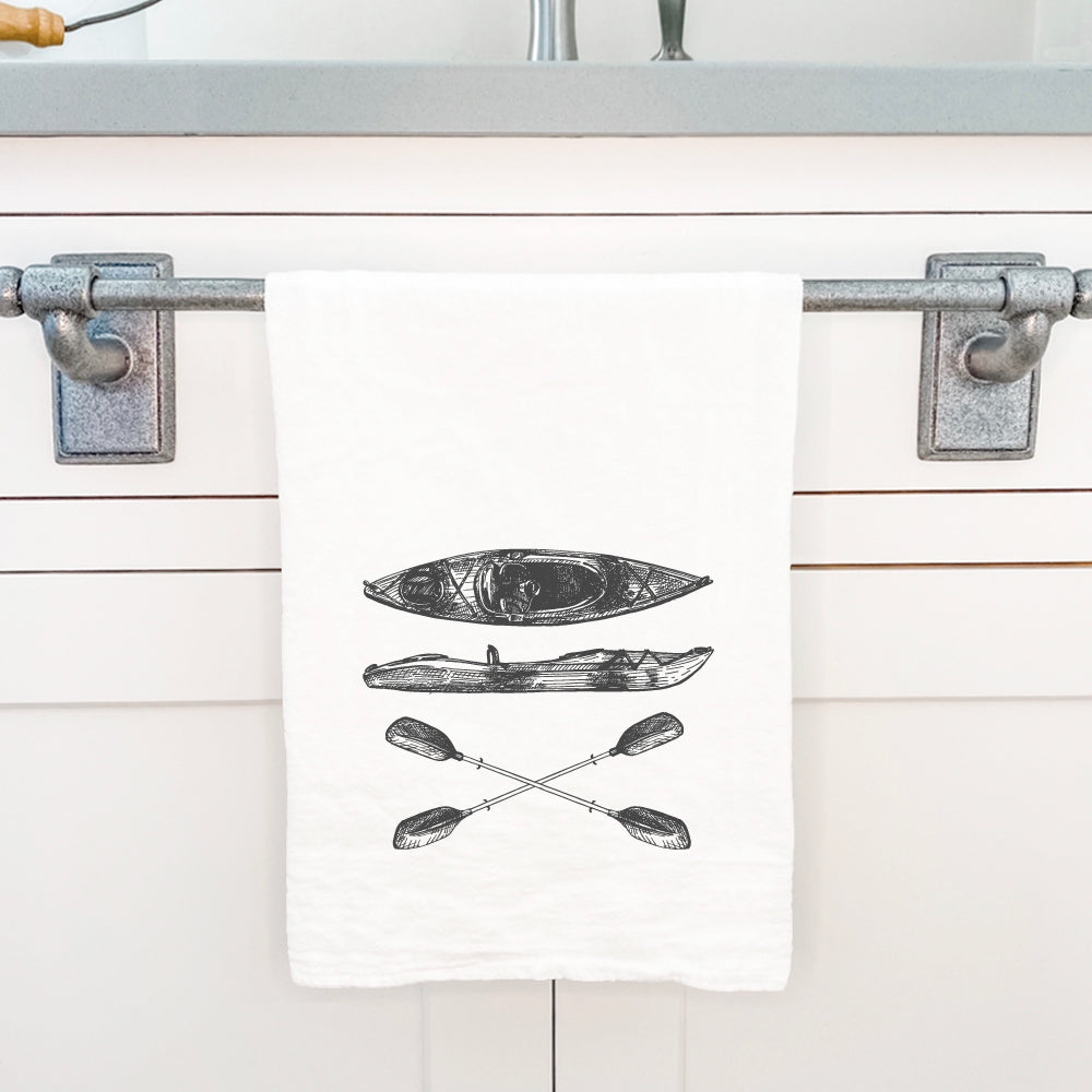 Hand Drawn Kayak - Cotton Tea Towel
