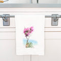 Watercolor Bougainvillea - Cotton Tea Towel