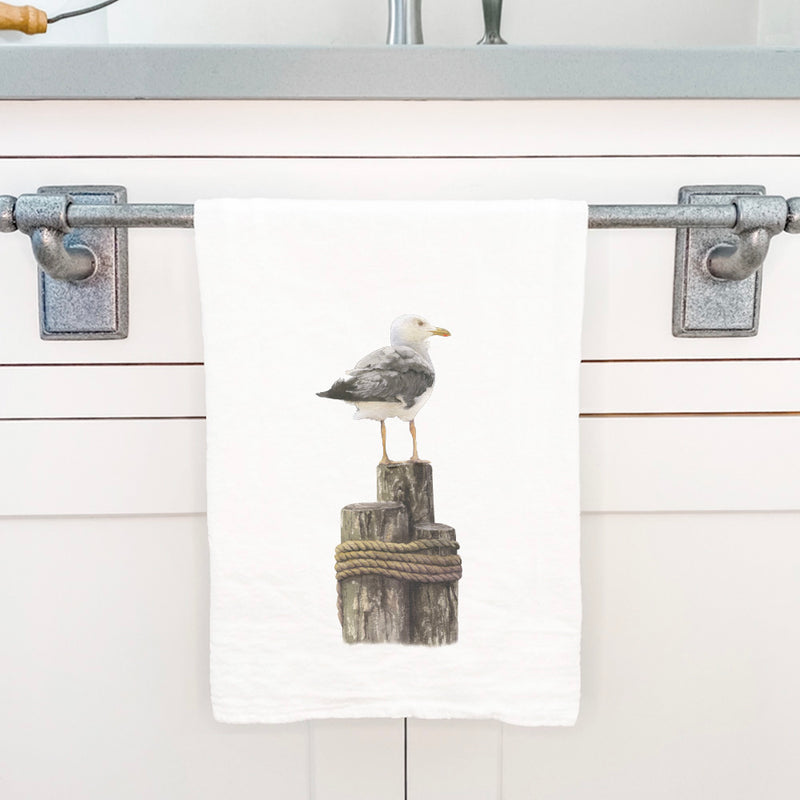 Watercolor Seagull - Cotton Tea Towel