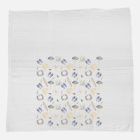 Surf and Shells Pattern - Cotton Tea Towel