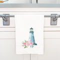 Floral Lighthouse - Cotton Tea Towel