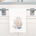 Watercolor Coral - Cotton Tea Towel