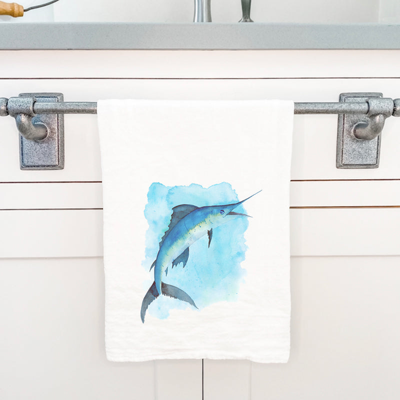 Watercolor Marlin - Cotton Tea Towel