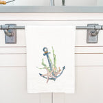Watercolor Anchor - Cotton Tea Towel