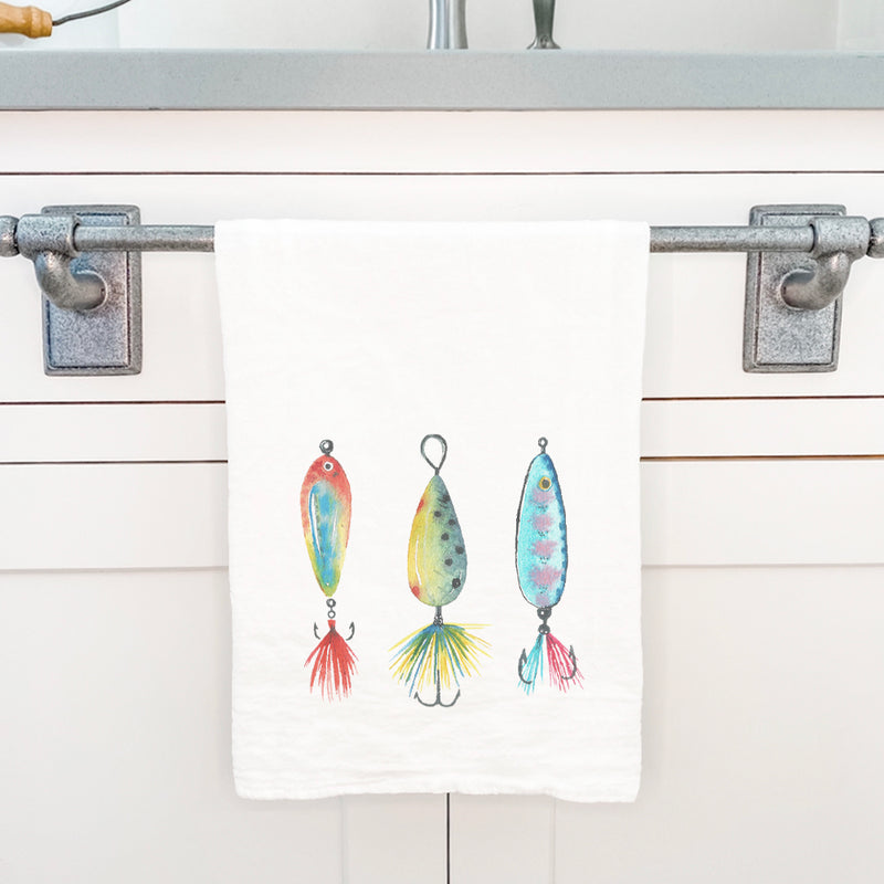 Watercolor Bait - Cotton Tea Towel