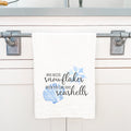 Snowflakes and Seashells - Cotton Tea Towel