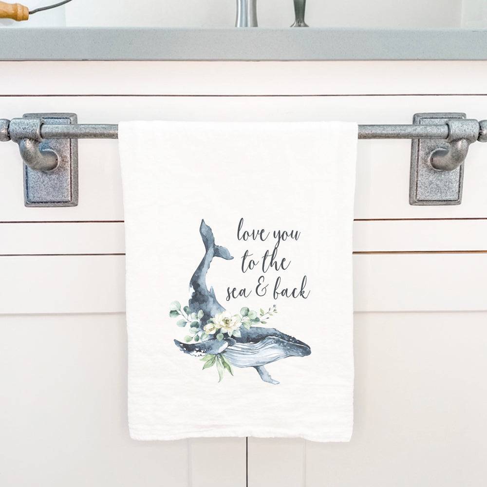 Love Whale - Cotton Tea Towel
