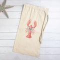 Bow-Tied Lobster - Customizable Canvas Wine Bag