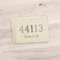 Zip Code w/ City and State - Custom Canvas Zipper Pouch