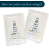 The Merry Lighthouse - Winter Customizable Canvas Tote Bag