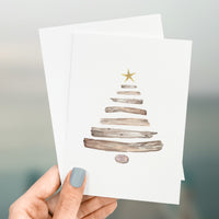 Driftwood Christmas Tree - Greeting Card