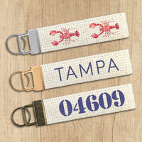 Zip Code - Custom Canvas Key Fob