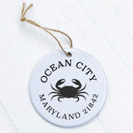 Crab w/ City and State - Ornament