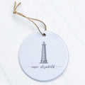 Lighthouse w/ City - Custom Ornament