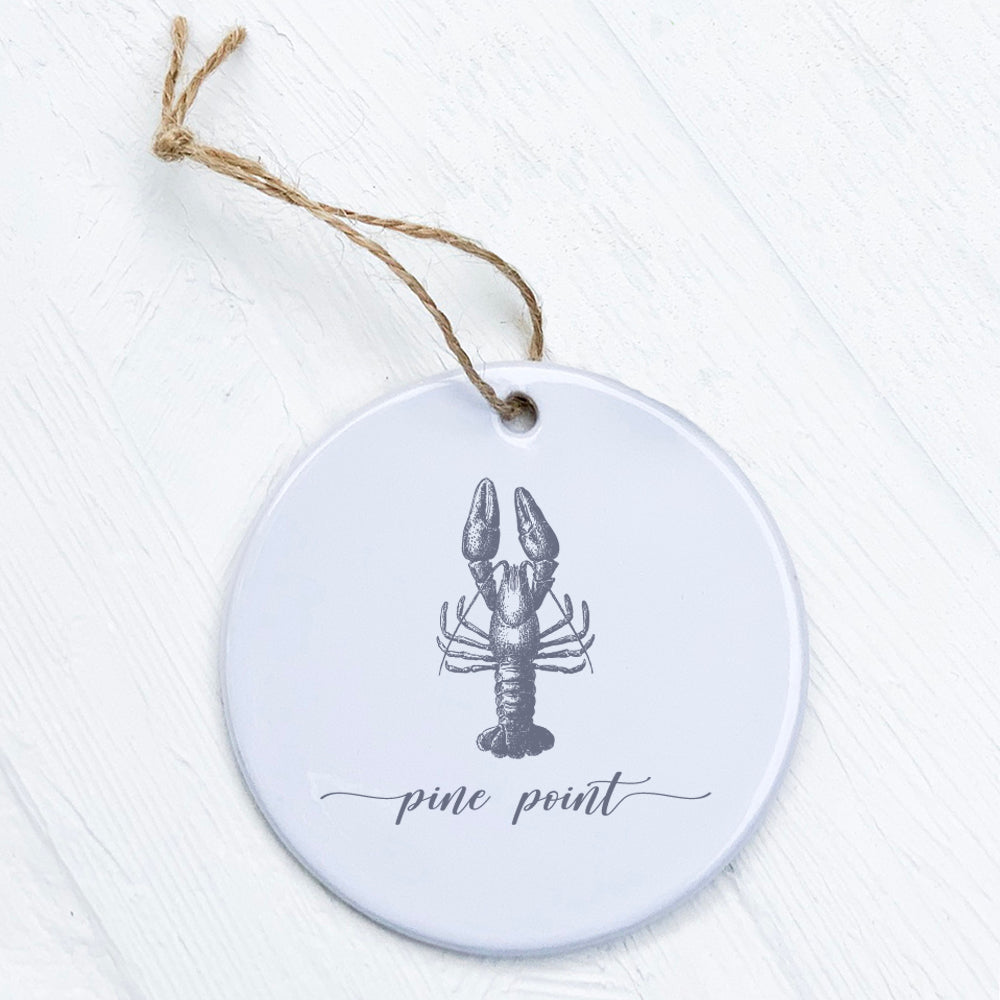 Lobster w/ City - Custom Ornament