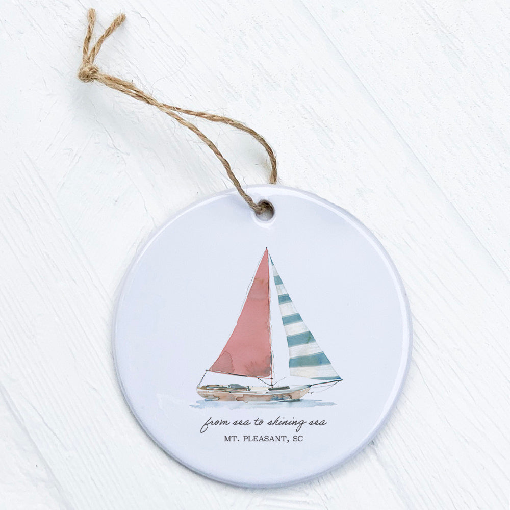 Sailing Serenity - Custom Ornament