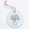 Watercolor Hydrangea Vase - Ornament