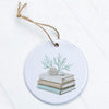 Coastal Book Stack - Ornament