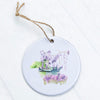 Watercolor Pond Scene (Boat) - Ornament