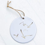 Watercolor Flying Seagulls - Ornament