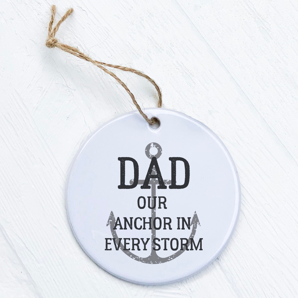 Anchor in Every Storm - Father's Day Ornament