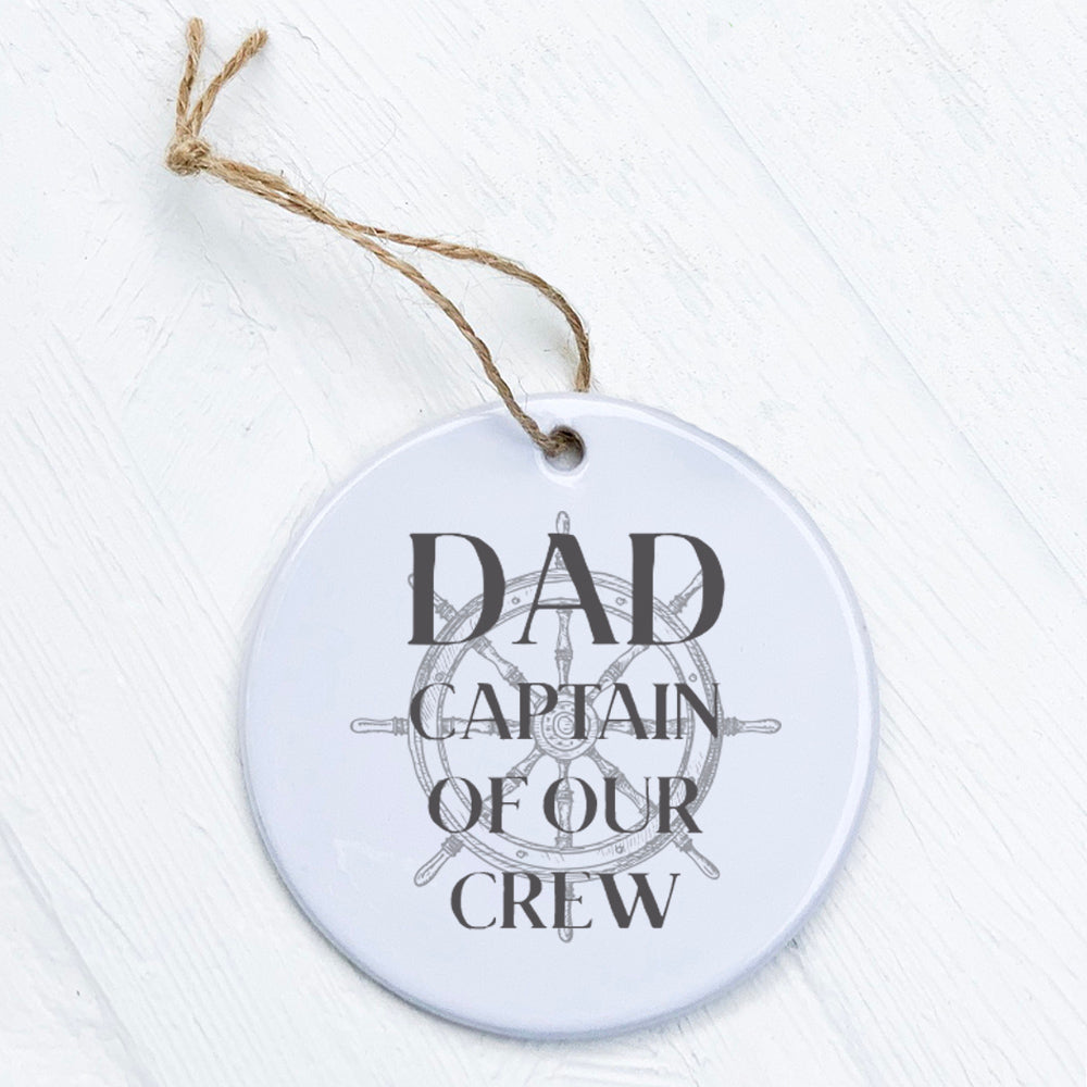 Captain of our Crew - Father's Day Ornament