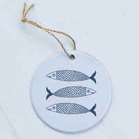 Hand Drawn Sardines - Ornament