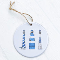 Blue Lighthouses - Ornament