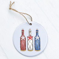 Patriotic Bottles - Ornament