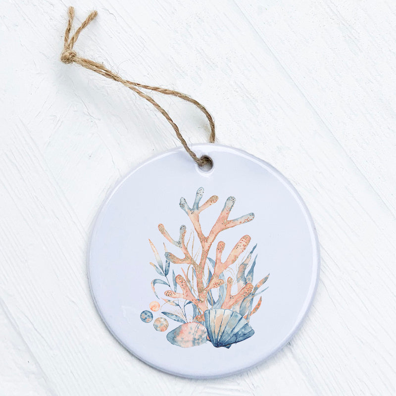 Watercolor Coral - Ornament