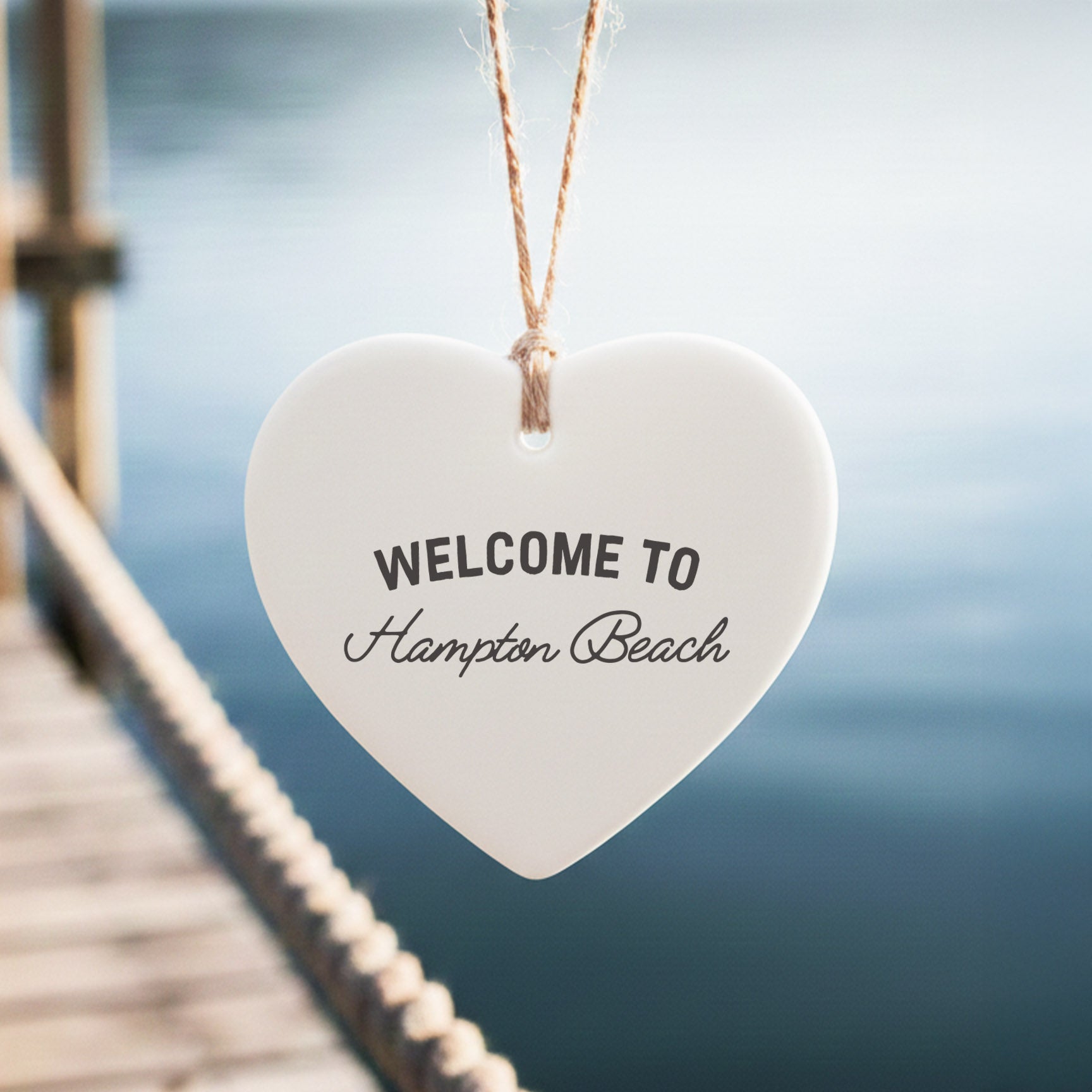 Welcome to Custom Beach - Custom Heart Shaped Ornament