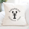 Lobster w/ City and State - Square Canvas Pillow