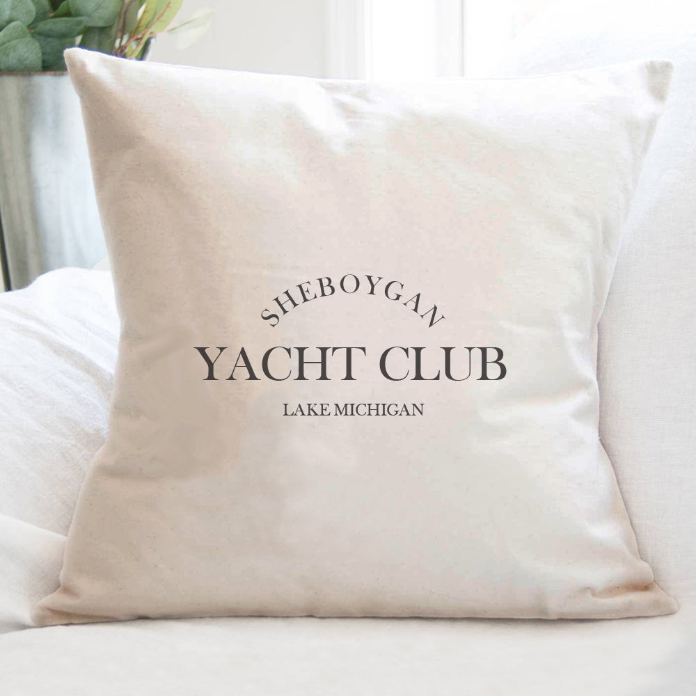 Yacht Club - Custom Square Canvas Pillow