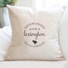 Circle Estd, City, State w/ Anchors - Square Canvas Pillow