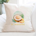 Coconut - Custom Square Canvas Pillow