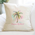 Palm Tree Watercolor - Custom Square Canvas Pillow