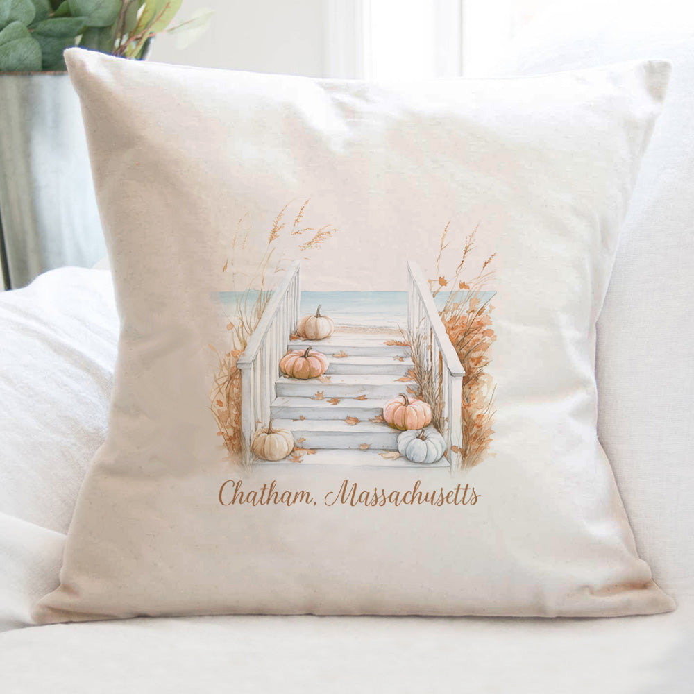 Autumn Tide - Custom Square Canvas Pillow