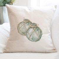 Glass Floats - Customizable Square Canvas Pillow