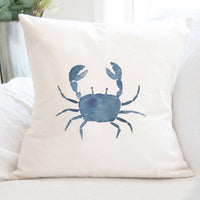 Blue Crab - Customizable Square Canvas Pillow