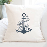 Everyone Needs Vitamin Sea - Square Canvas Pillow