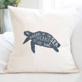 The Voice of the Sea (Turtle) - Square Canvas Pillow
