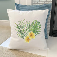 Tropical Heart - Square Canvas Pillow