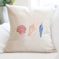 Shells of Glory - Patriotic Square Canvas Pillow