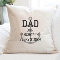 Anchor in Every Storm - Father's Day Square Canvas Pillow