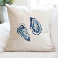 Blue Oyster Bloom - Square Canvas Pillow