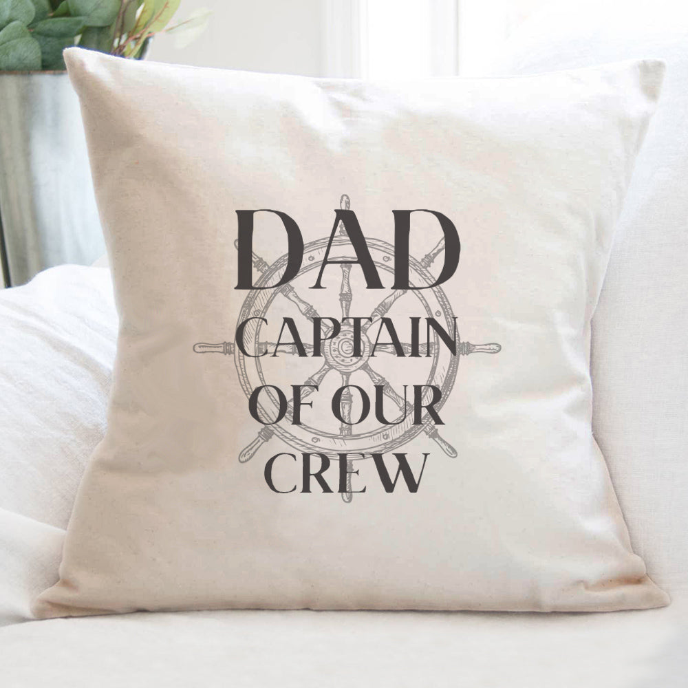 Captain of our Crew - Father's Day Square Canvas Pillow