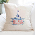 From Sea to Shining Sea - Square Canvas Pillow