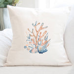 Watercolor Coral - Square Canvas Pillow
