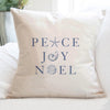Peace Joy Noel - Square Canvas Pillow